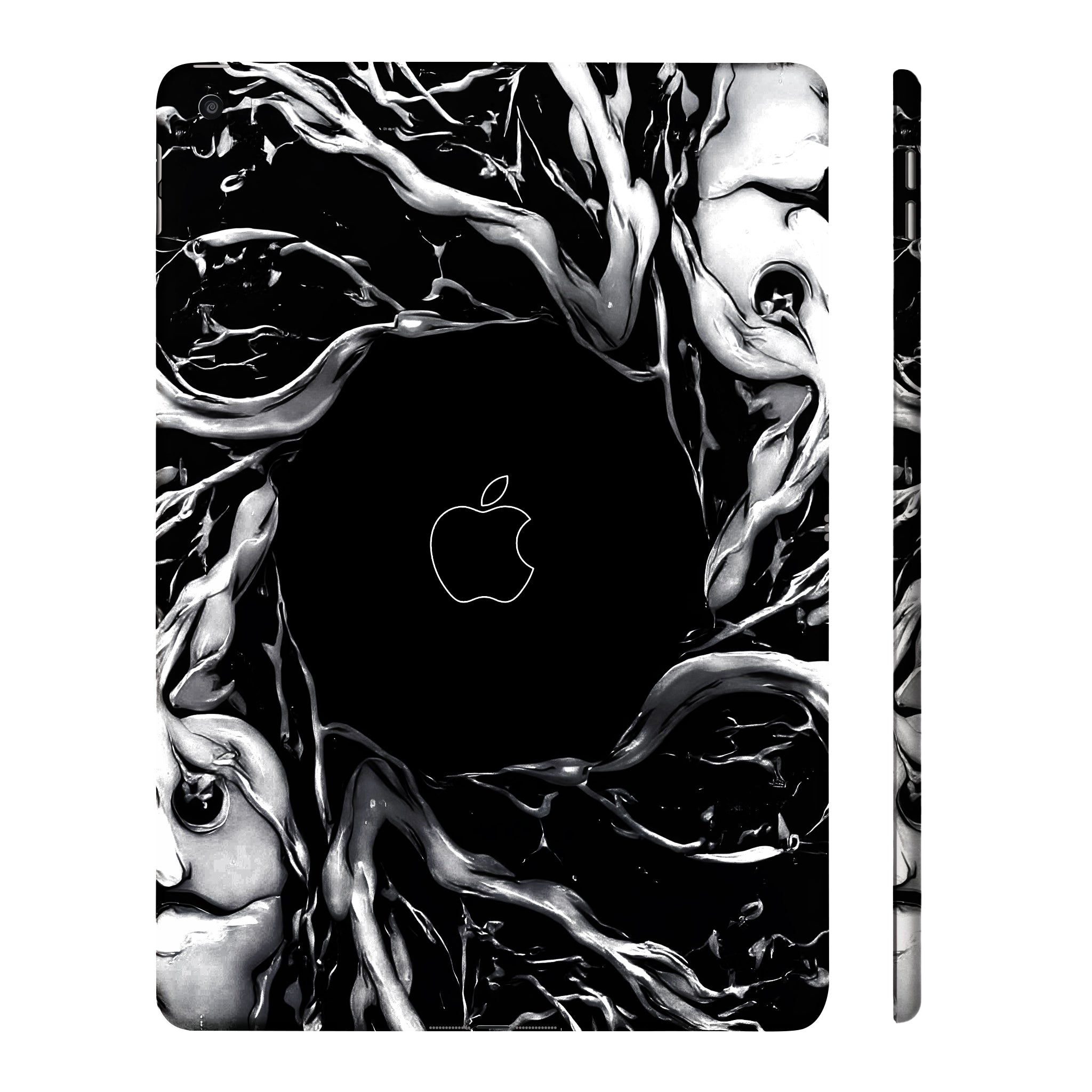 Apple iPad 9th Gen 2021 Spiderman Web Black Movies Tablet Skins