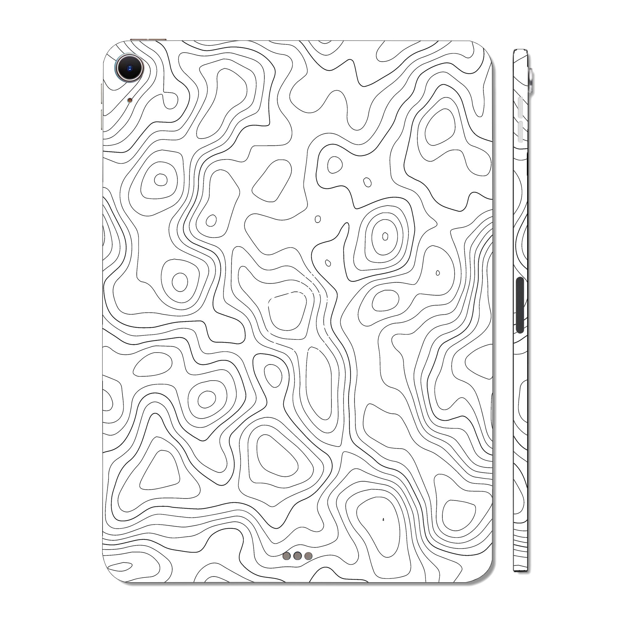 Apple iPad Air 11 M2 2024 White Contour Design Tablet Skins