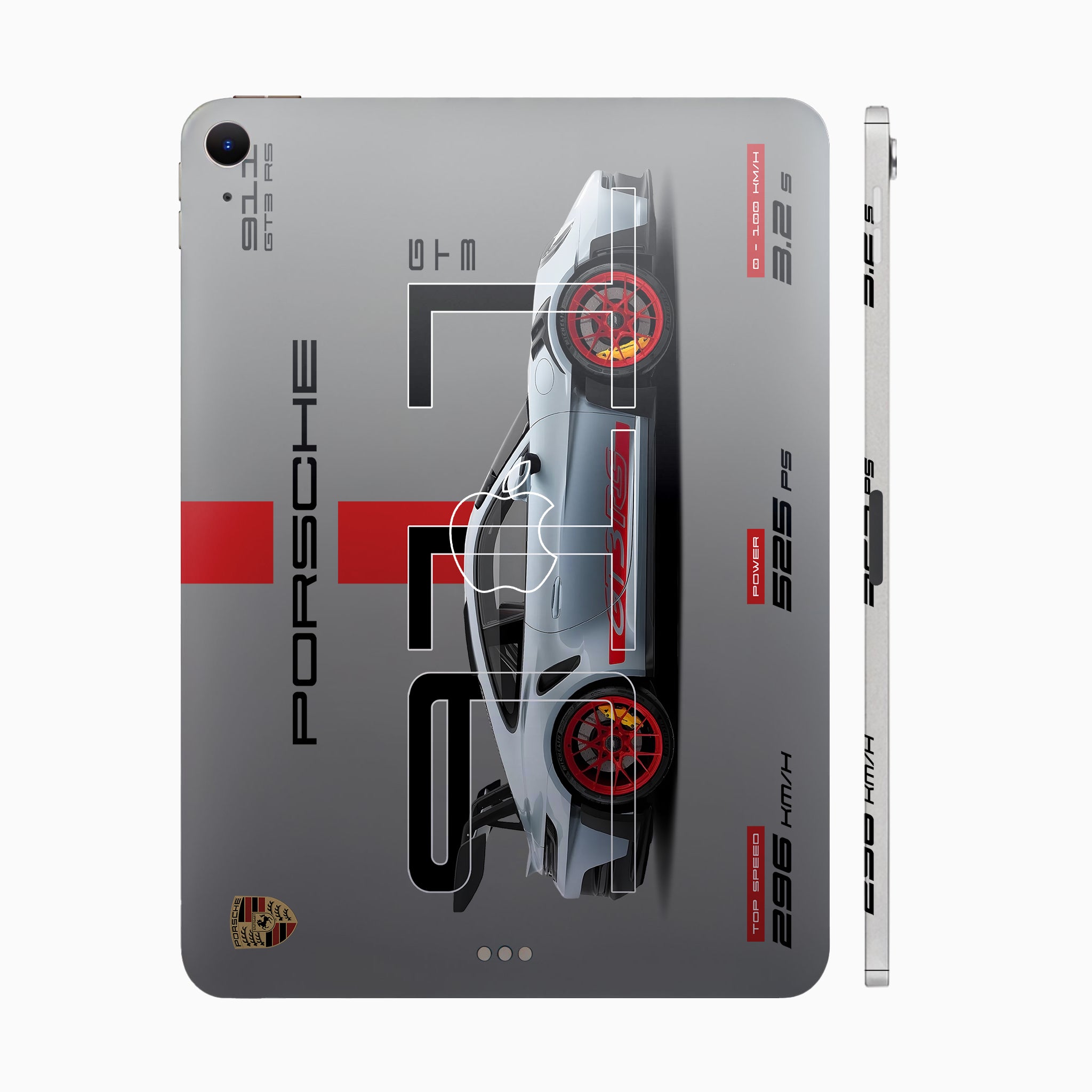 Apple iPad Air 11 M2 2024 Transparent Porsche 911 GT3 RS Cars & Bikes Tablet Skins