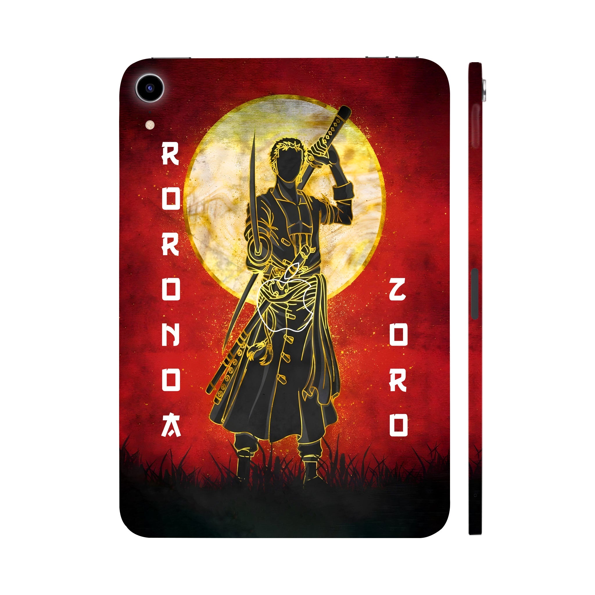 Apple Ipad Air 11 M3 2025 Roronoa Zoro with Golden Moon Anime Tablet Skins