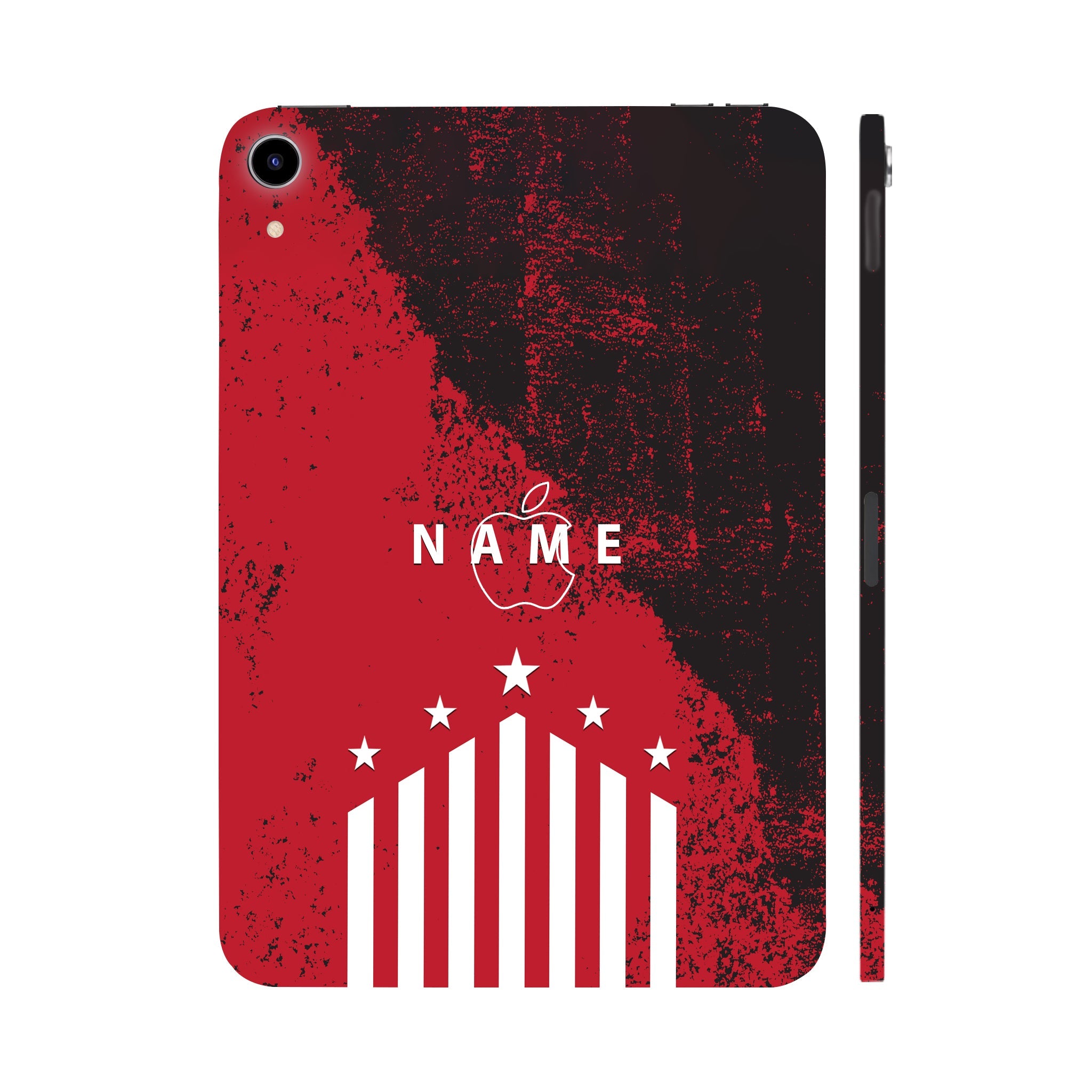 Apple Ipad Air 11 M3 2025 Captain Red with Name Tablet Skins