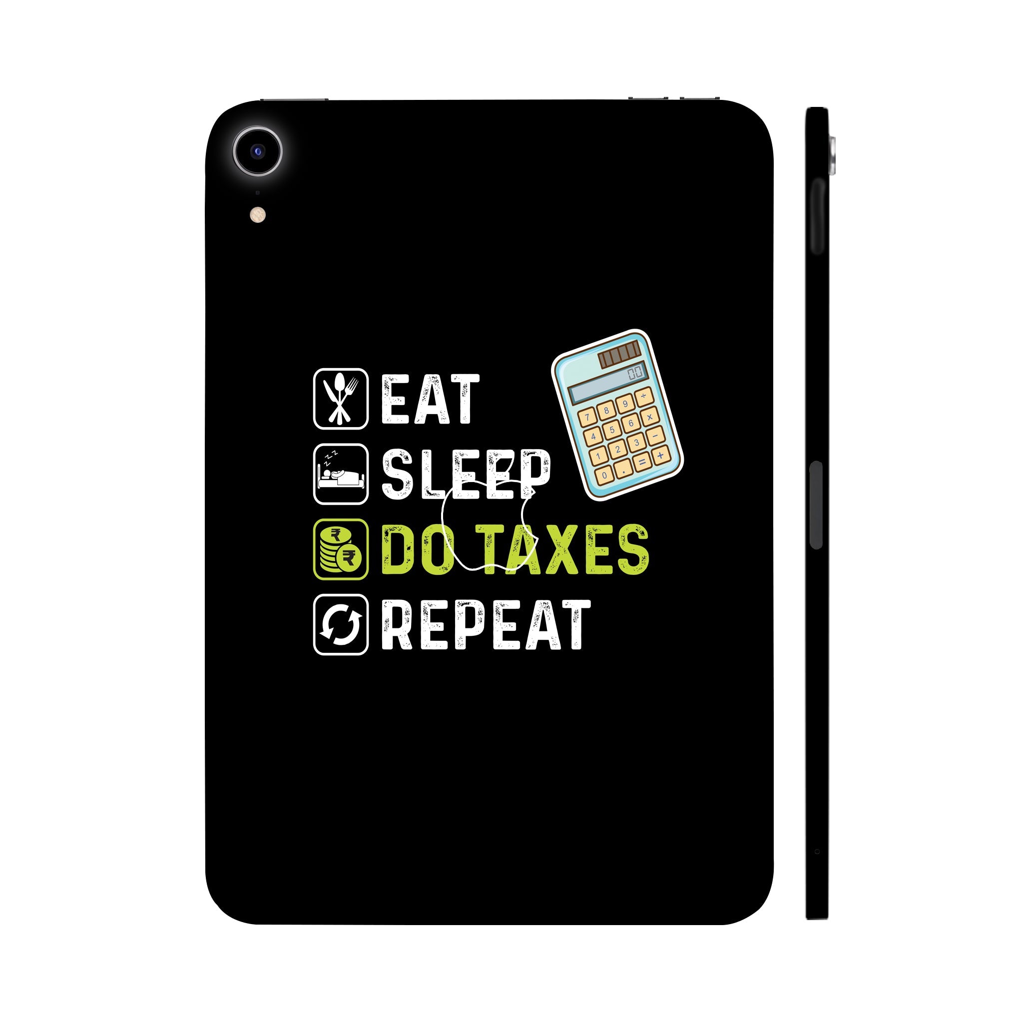 Apple Ipad Air 11 M3 2025 Eat Sleep Do Taxes Repeat Tablet Skins