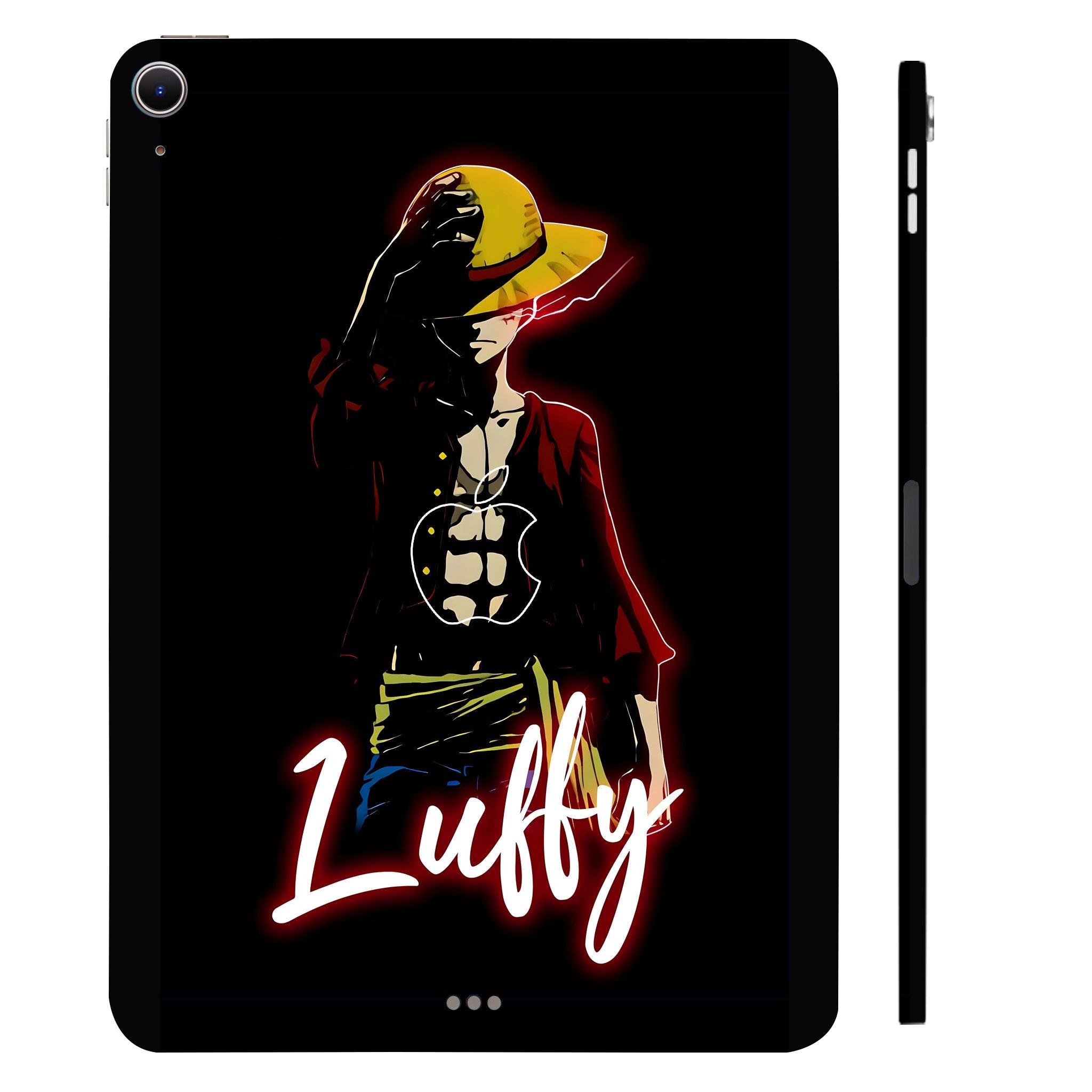 Apple iPad Air 13 M2 2024 Luffy in Black Background Anime Tablet Skins