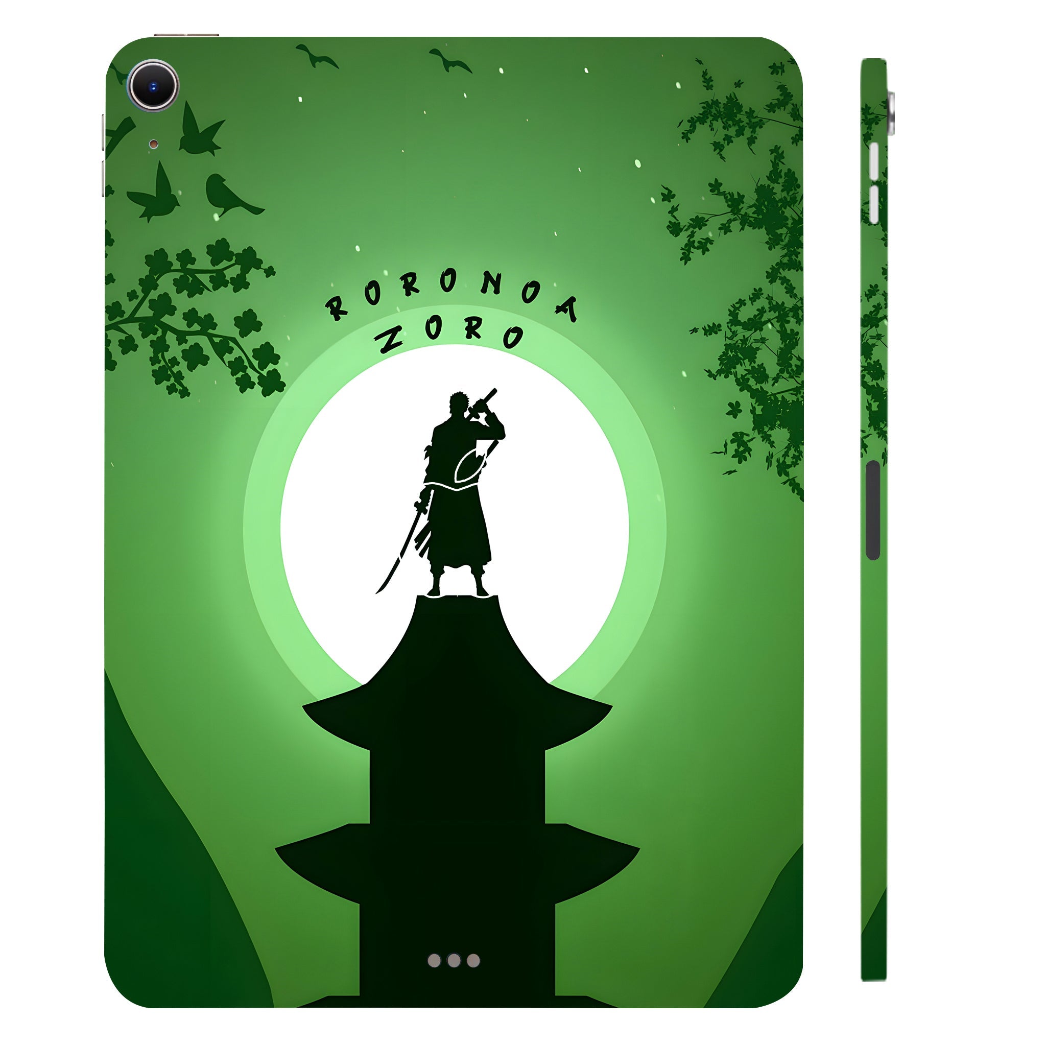 Apple iPad Air 13 M2 2024 Roronoa Zoro Silhouette Anime Tablet Skins