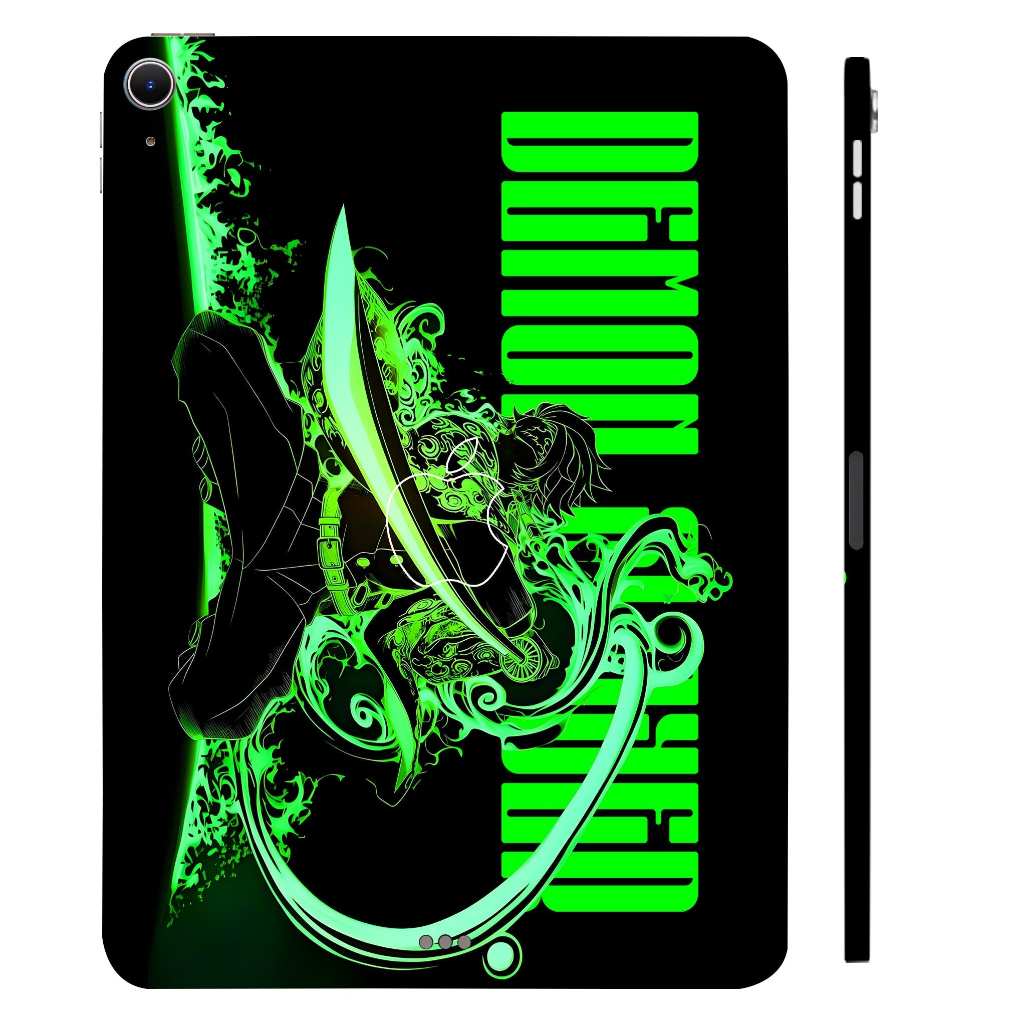 Apple iPad Air 11 M2 2024 Tanjiro Green Flame Dance Anime Tablet Skins