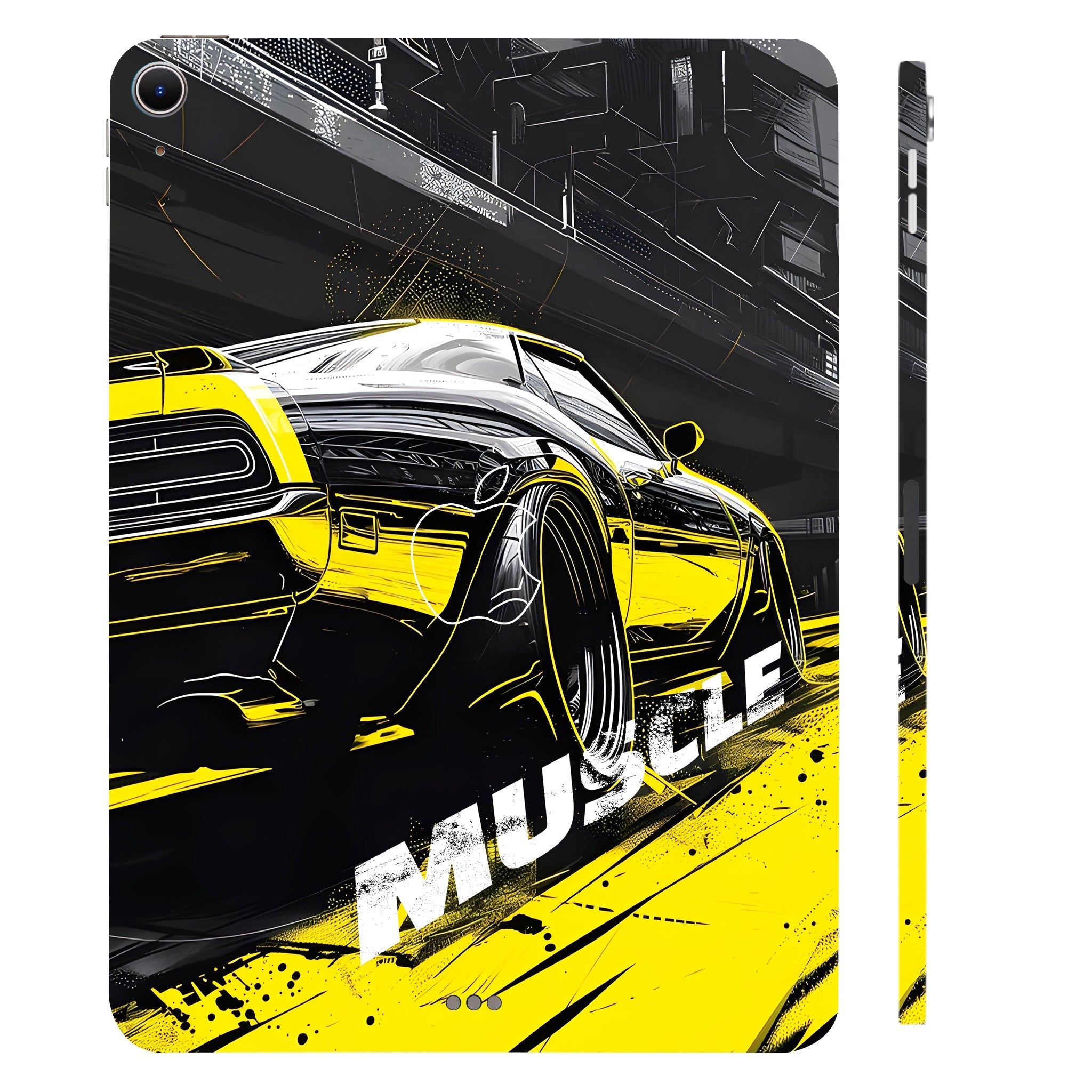 Apple iPad Air 11 M2 2024 Black Muscle Cars & Bikes Tablet Skins