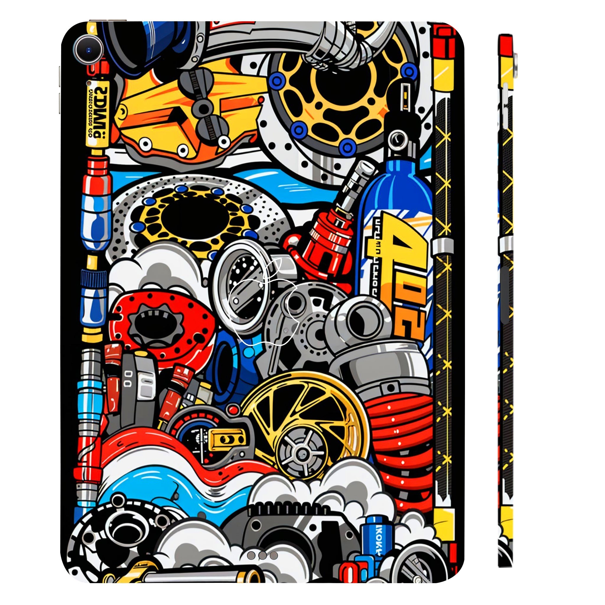 Apple iPad Air 11 M2 2024 Mechanical Chaos Cars & Bikes Tablet Skins