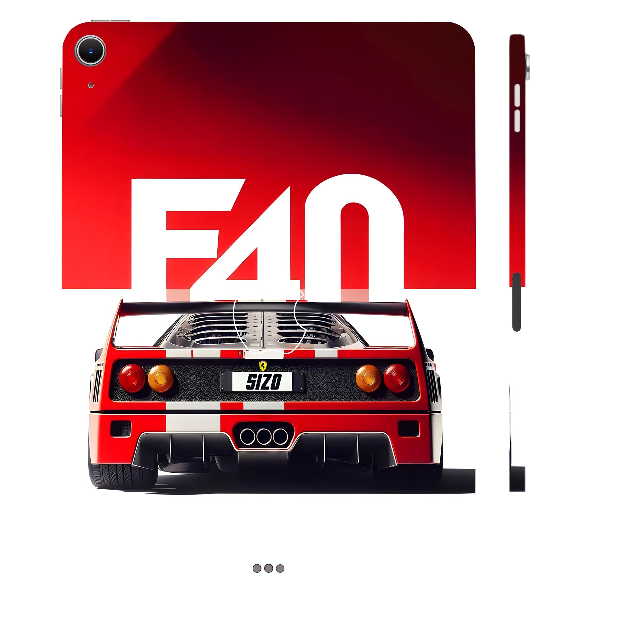 Apple iPad Air 11 M2 2024 Transparent Ferrari F40 Cars & Bikes Tablet Skins