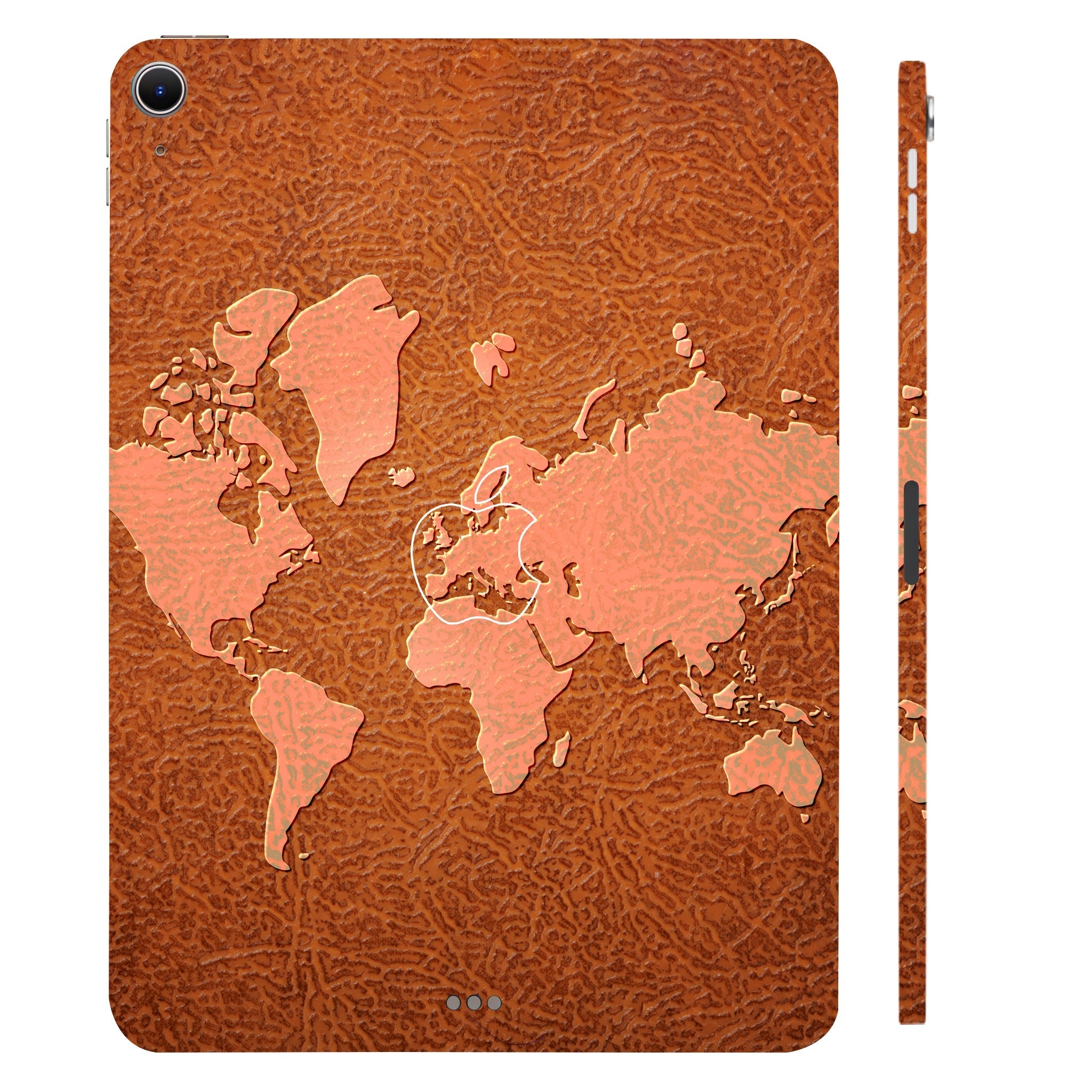 Apple iPad Air 11 M2 2024 Brown World Map Tablet Skins