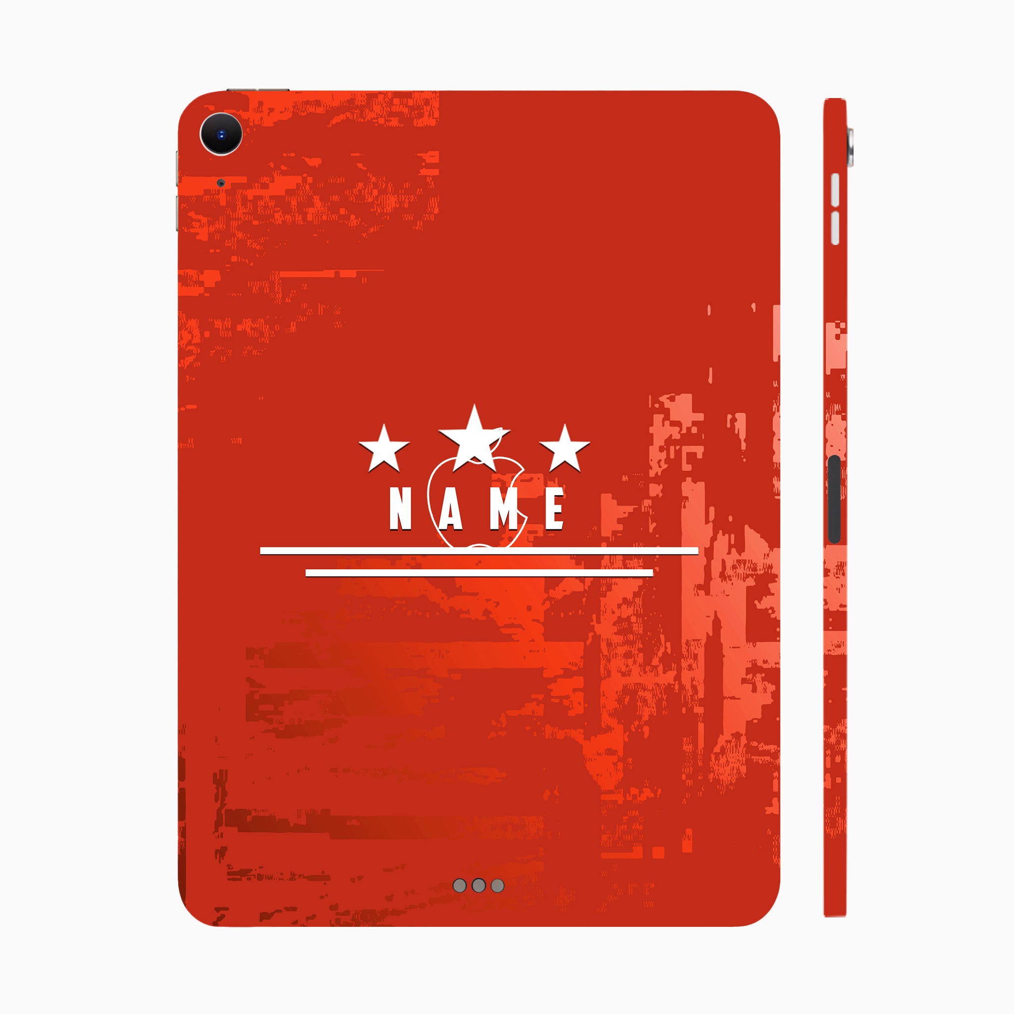 Apple iPad Air 13 M2 2024 Star Red with Name Tablet Skins