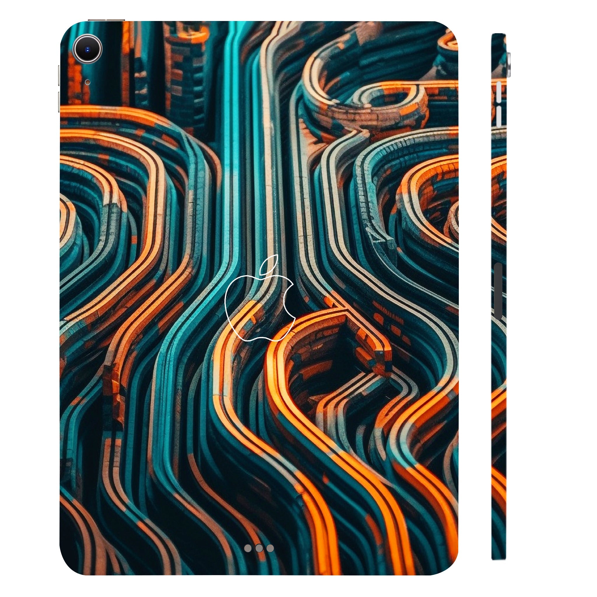 Apple iPad Air 13 M2 2024 Glowing Stripes in Modern Set Tablet Skins