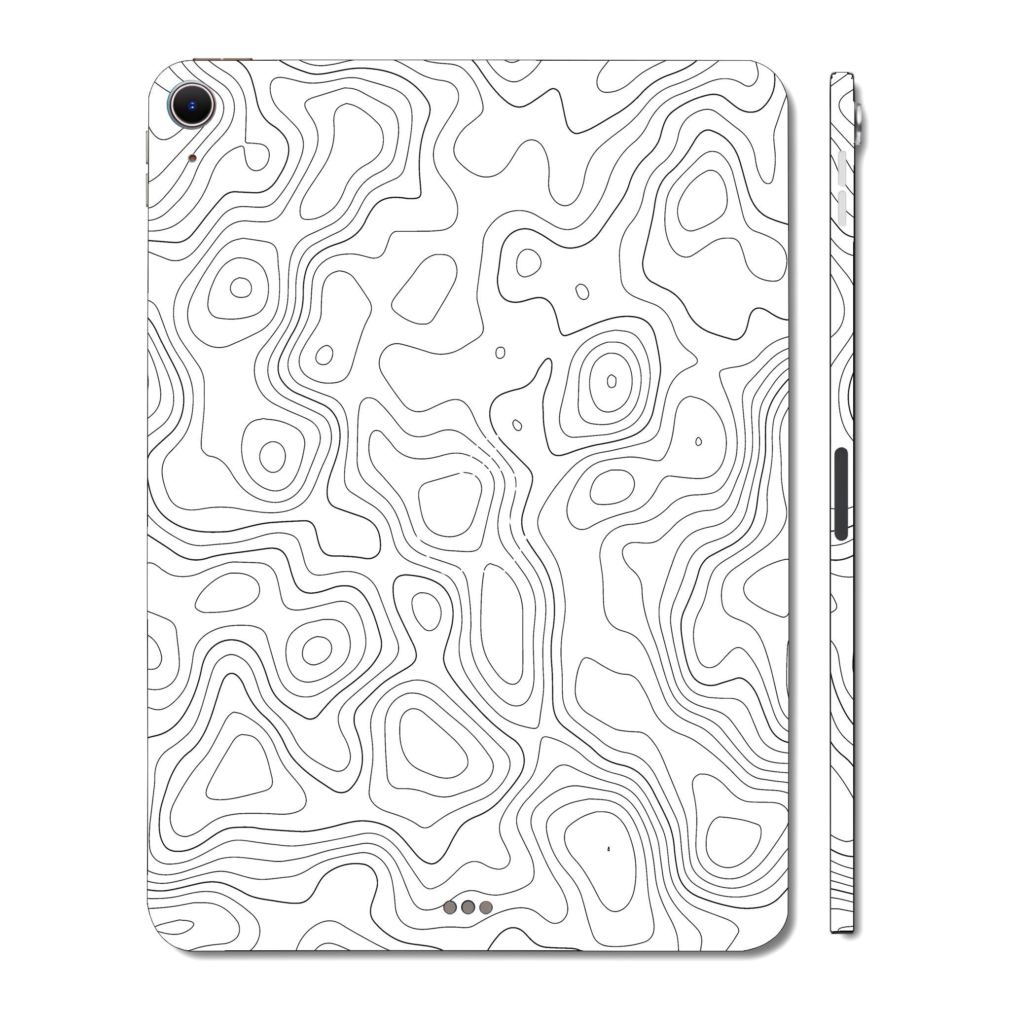 Apple iPad Air 13 M2 2024 White Contour Design Tablet Skins