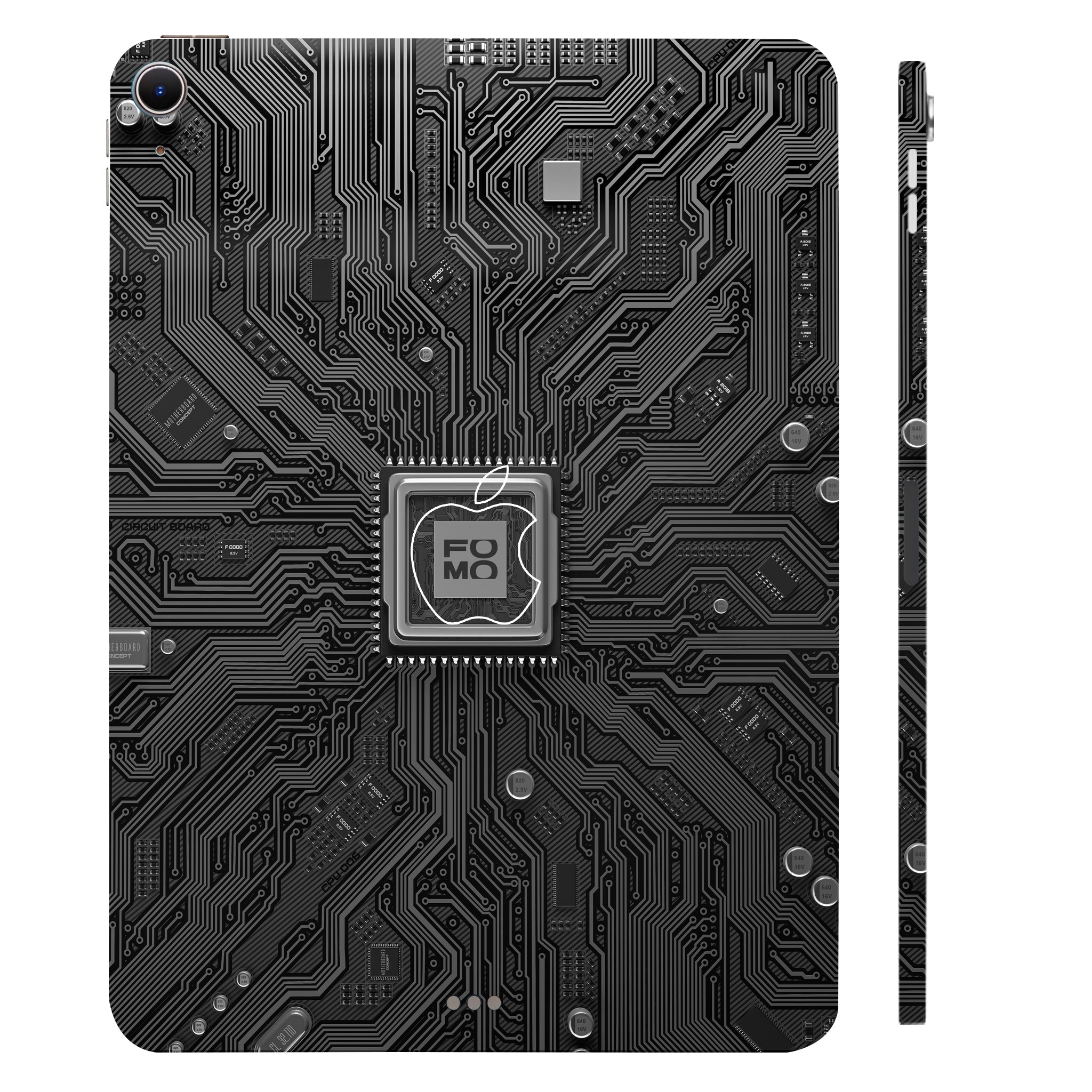 Apple iPad Air 11 M2 2024 FOMO Circuit Dark Mode Tablet Skins