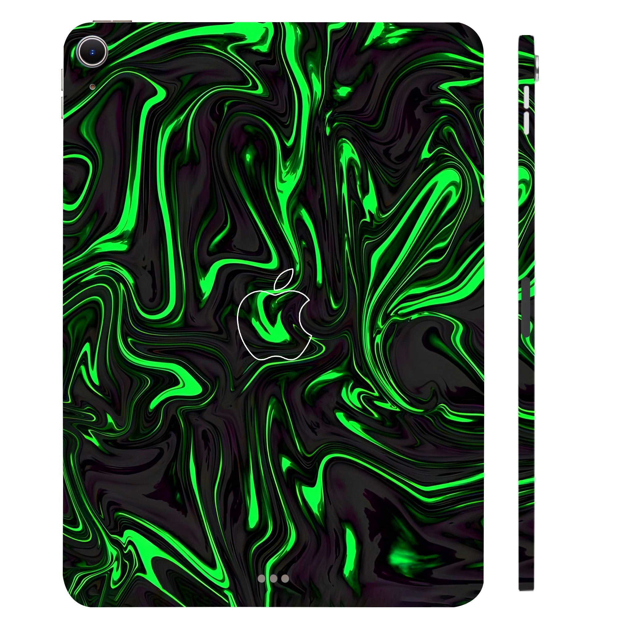 Apple iPad Air 11 M2 2024 Green Liquid Pattern Tablet Skins