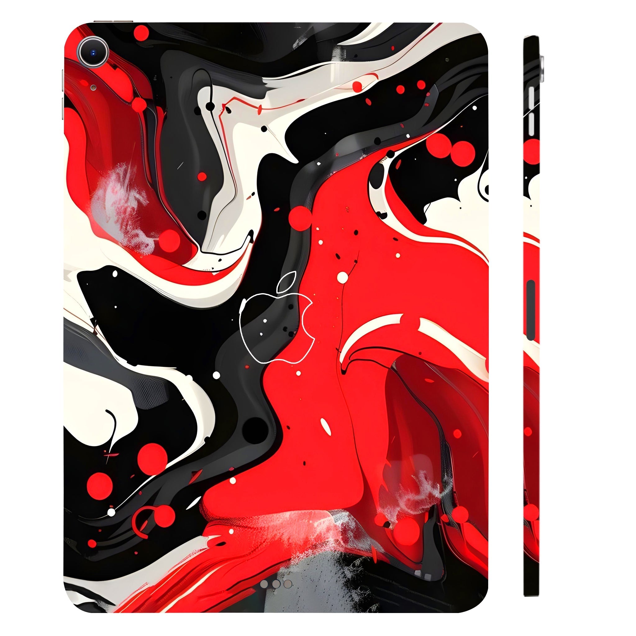 Apple iPad Air 11 M2 2024 Scarlet and White Motion Tablet Skins