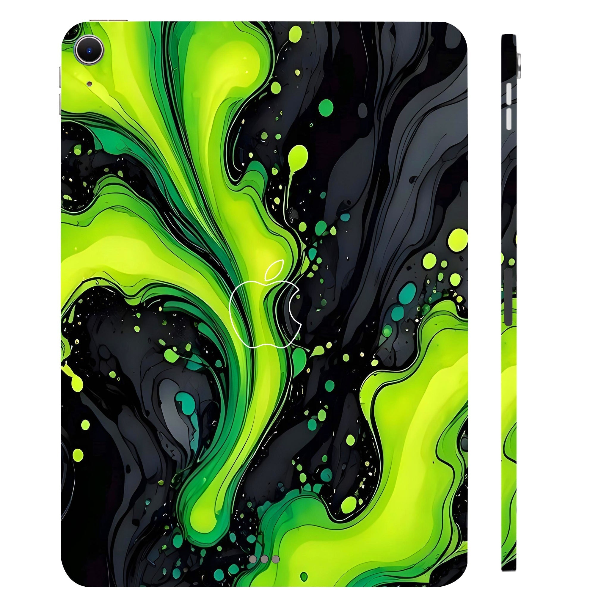Apple iPad Air 11 M2 2024 Electric Lime Ripple Tablet Skins