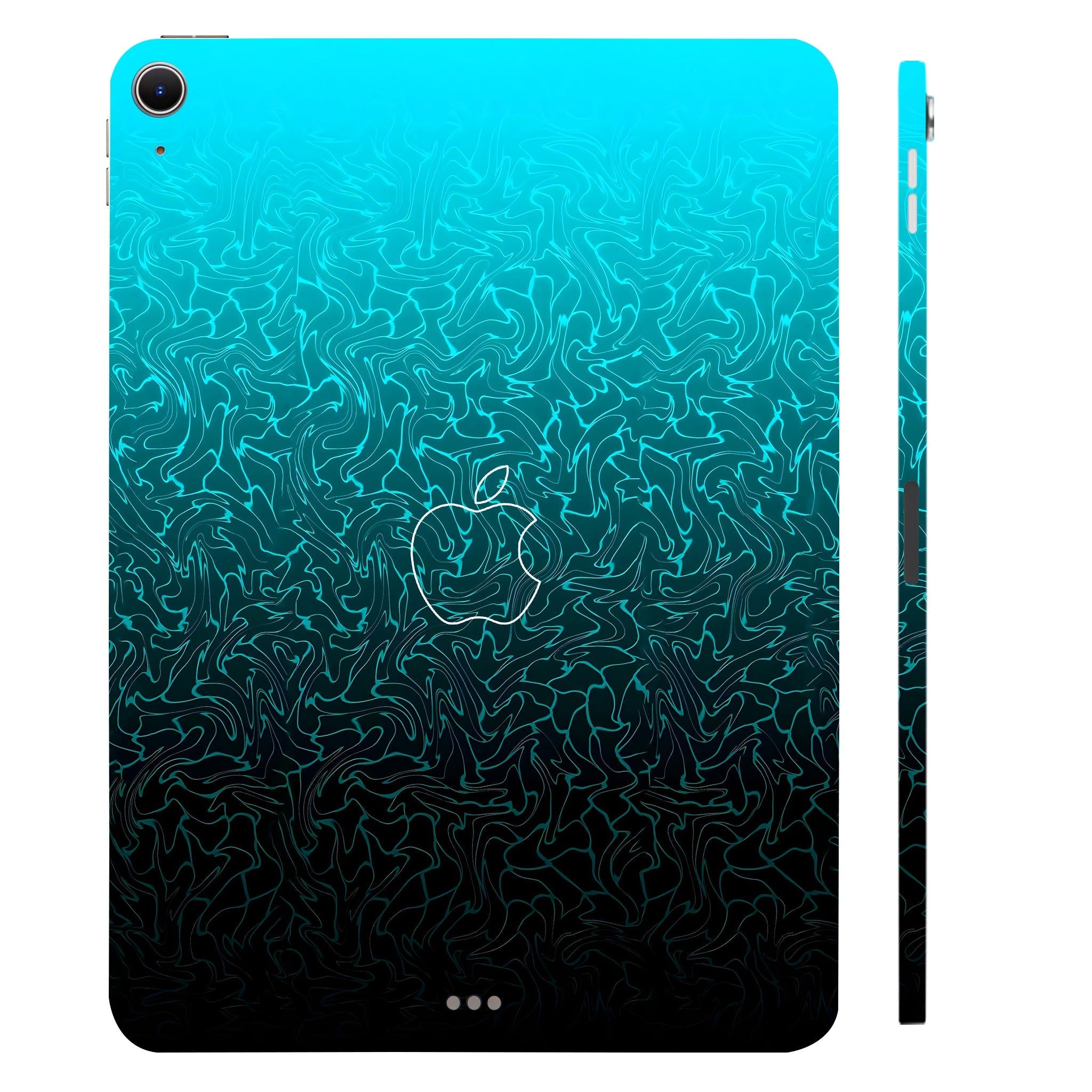 Apple iPad Air 11 M2 2024 Cyan Blue to Black Gradient Tablet Skins