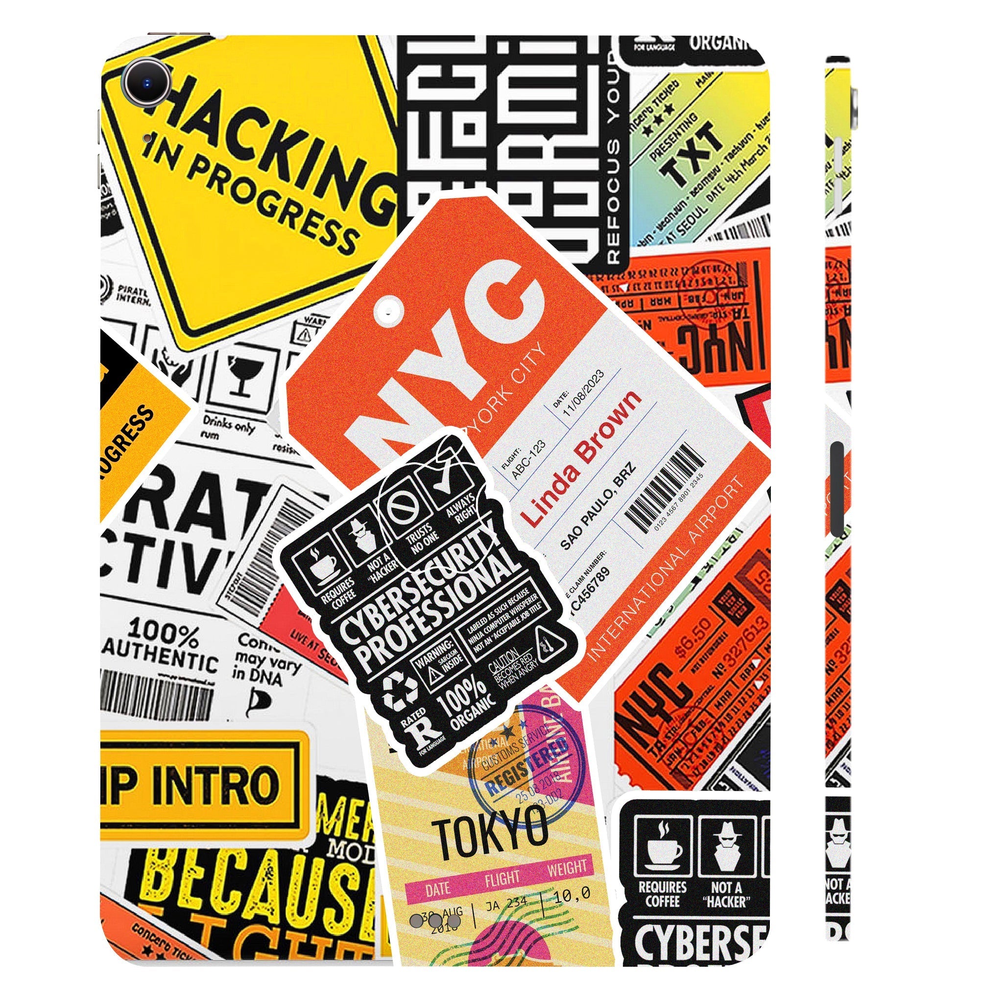 Apple iPad Air 11 M2 2024 Tech Aesthetic Sticker Collage Tablet Skins