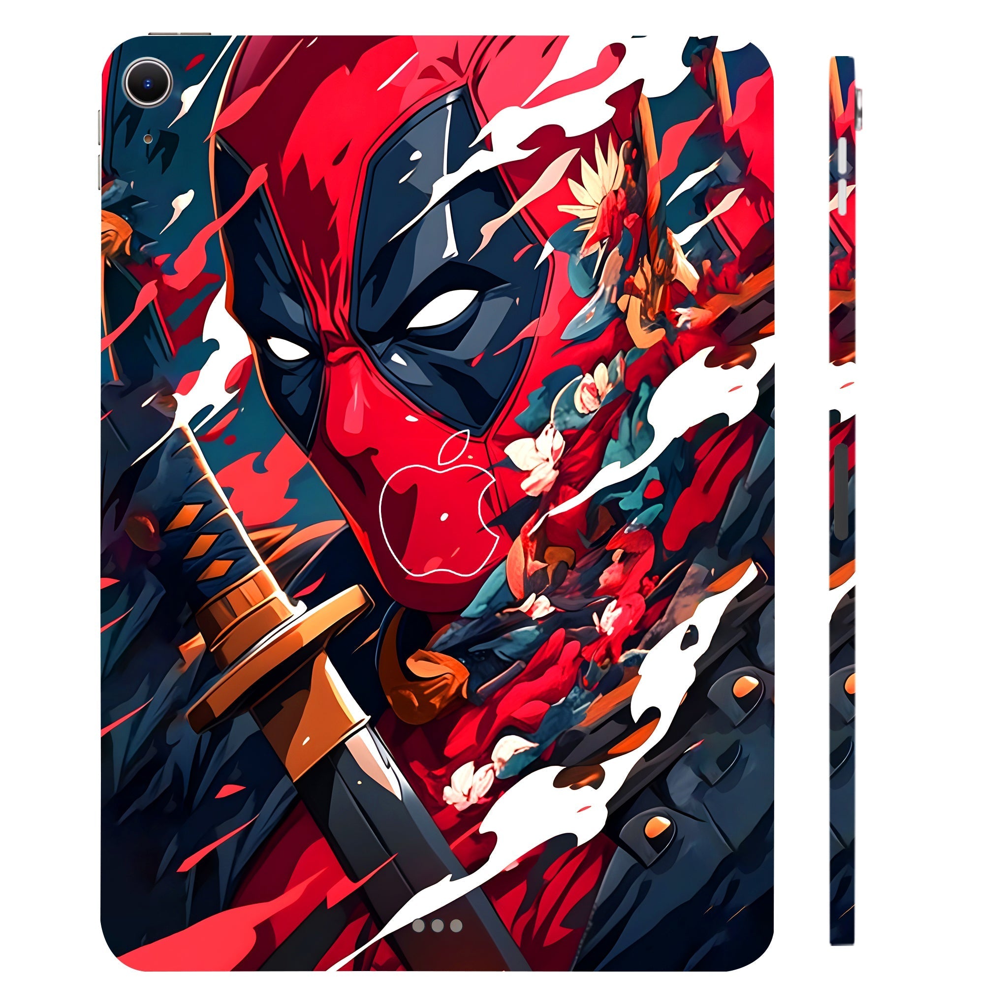 Apple iPad Air 11 M2 2024 Deadpool Artful Chaos with Katana Movies Tablet Skins
