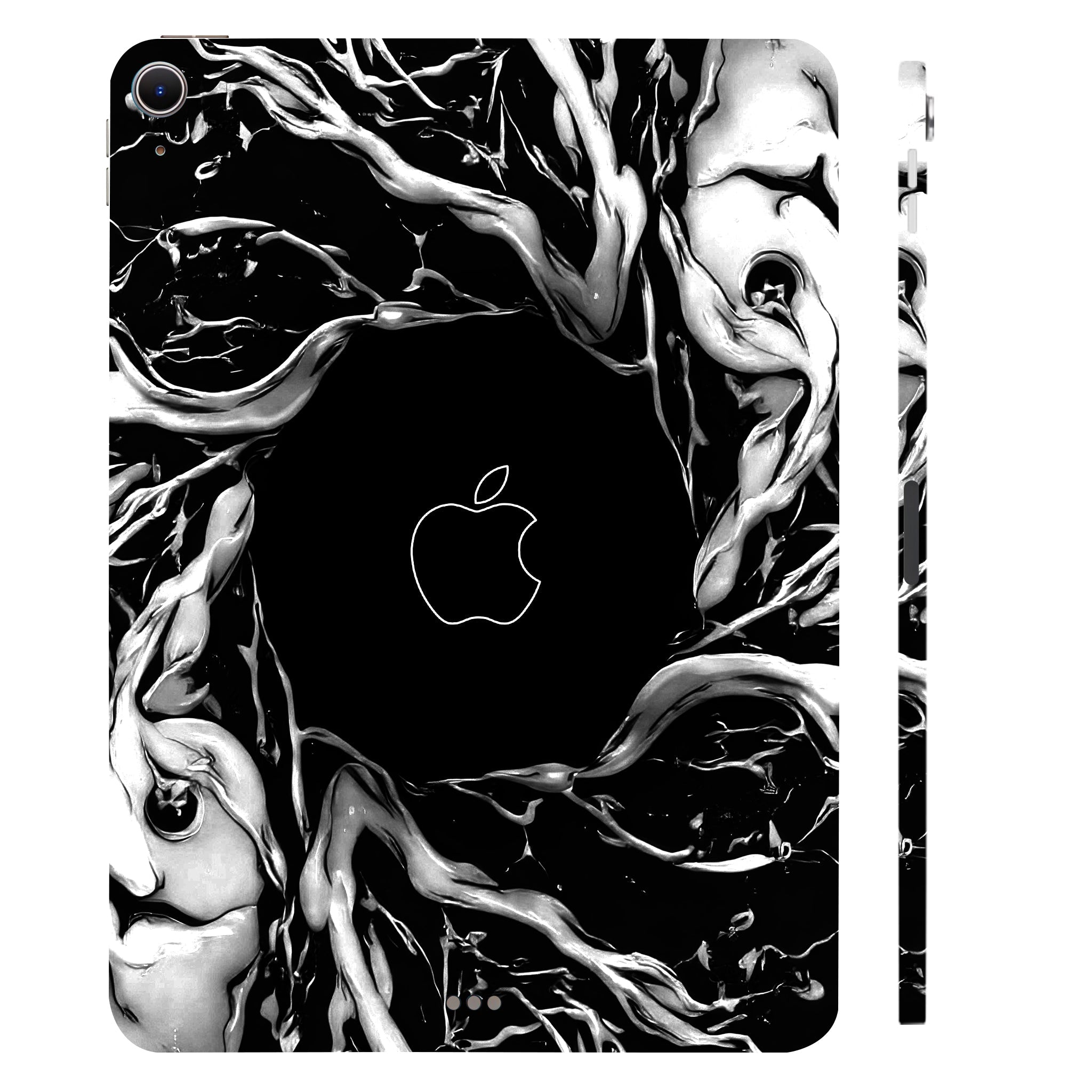 Apple iPad Air 13 M2 2024 Spiderman Web Black Movies Tablet Skins