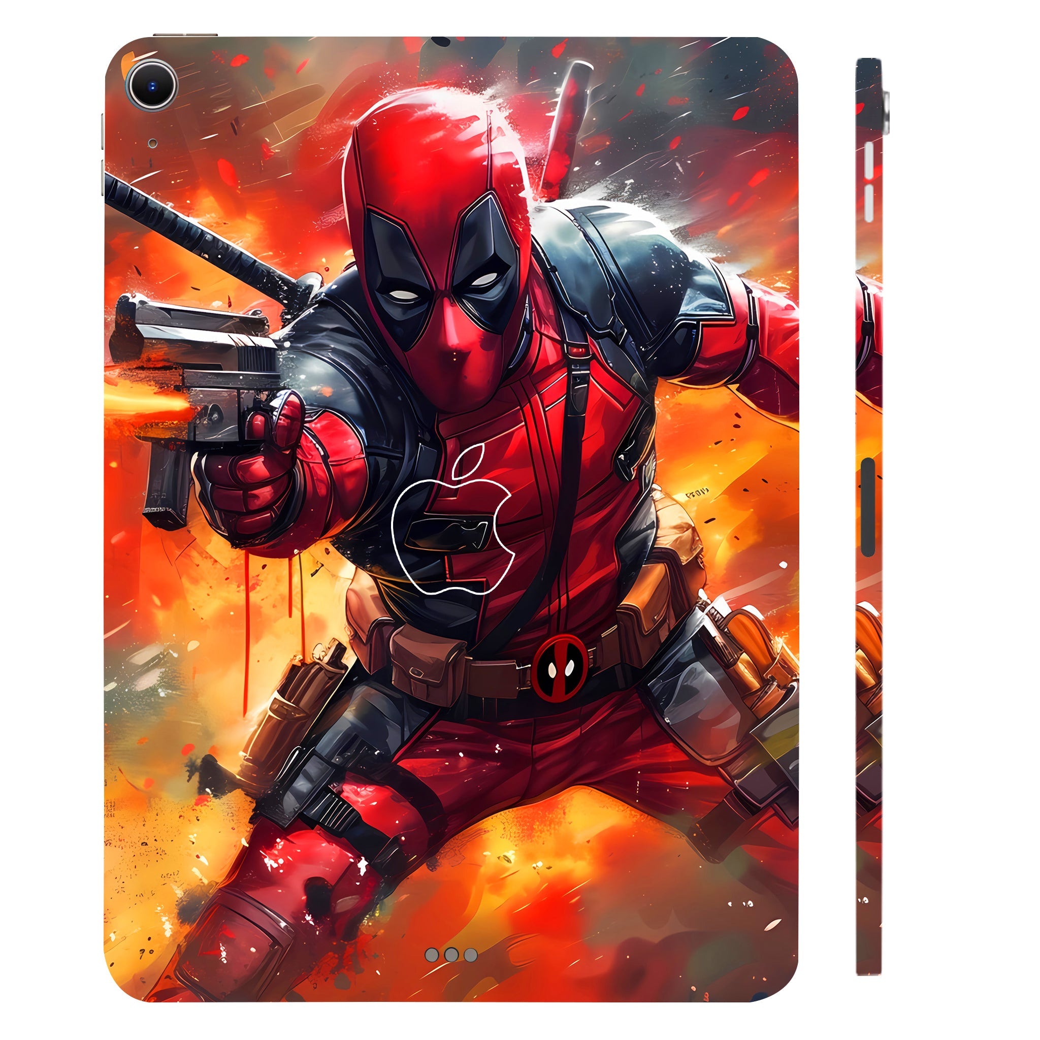 Apple iPad Air 13 M2 2024 Deadpool in Action Movies Tablet Skins