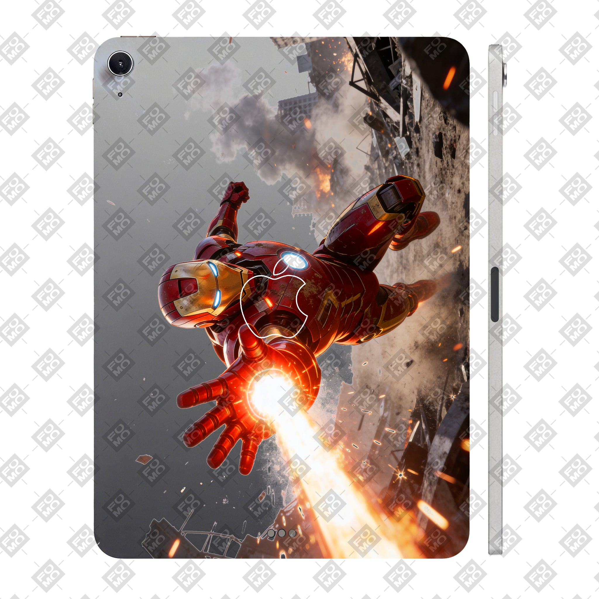 Apple iPad Air 13 M2 2024 Transparent Iron Fist Tablet Skin