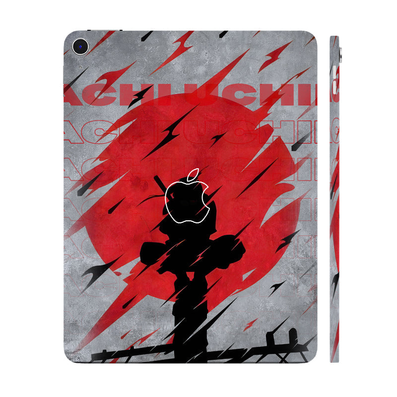 Apple iPad Air 13 M3 2025 Itachi Uchiha in Bold Red Anime Tablet Skins