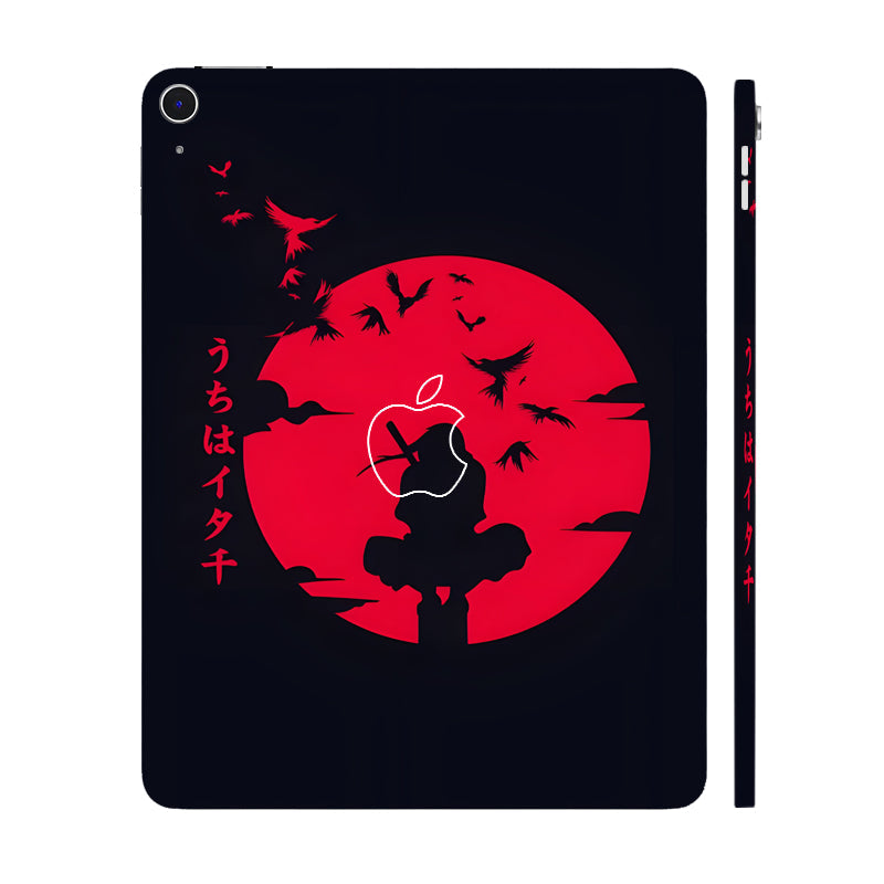 Apple iPad Air 13 M3 2025 Uchiha Itachi Silhouette Anime Tablet Skins