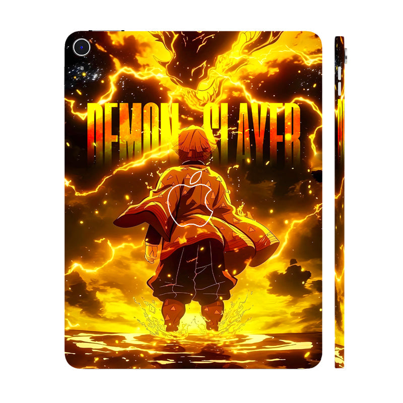Apple iPad Air 13 M3 2025 Zenitsu Lightning Strike Anime Tablet Skins