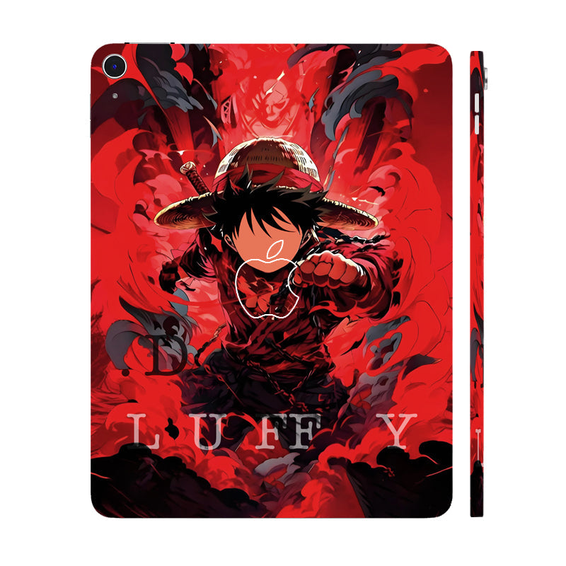 Apple iPad Air 13 M3 2025 Gear Fifth Luffy in Red Anime Tablet Skins