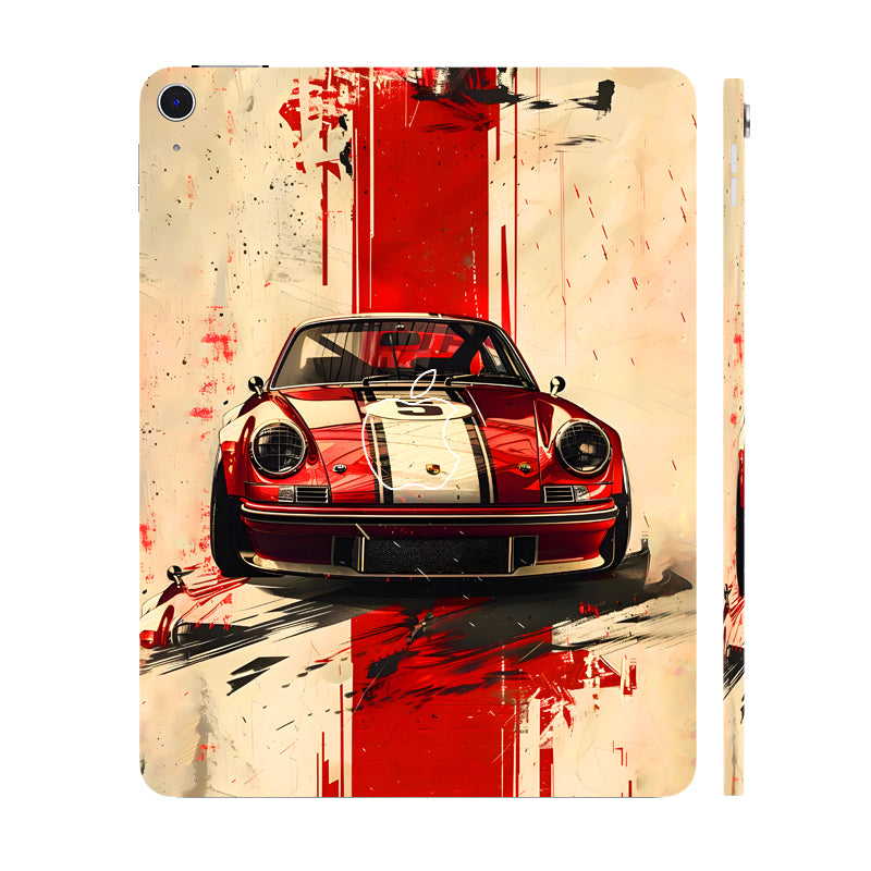 Apple iPad Air 13 M3 2025 Classic Red Porsche Cars & Bikes Tablet Skins