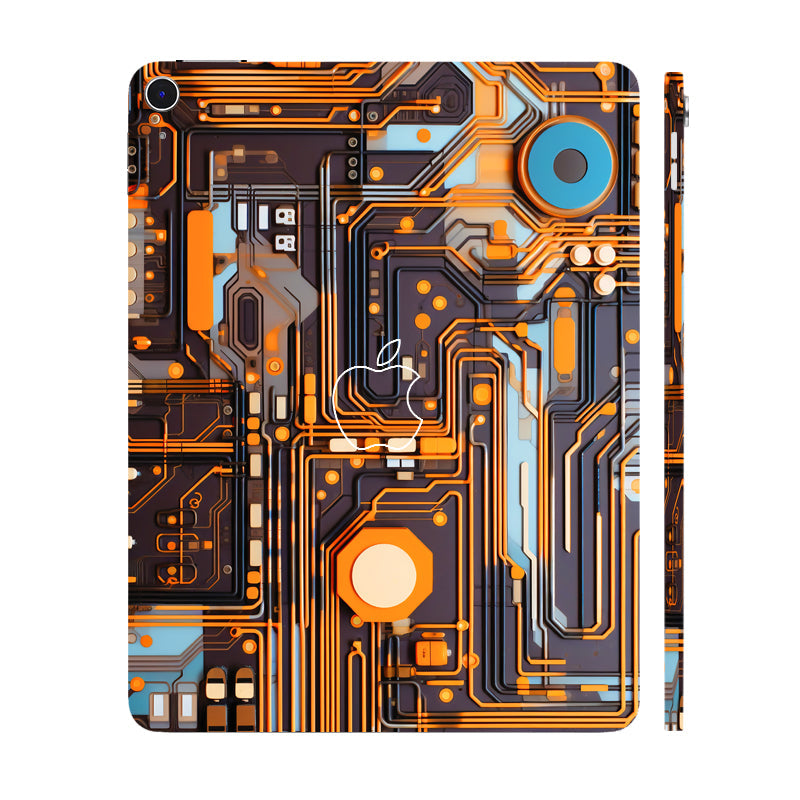 Apple iPad Air 13 M3 2025 Copper Circuit Design Tablet Skins