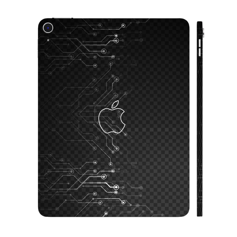 Apple iPad Air 13 M3 2025 Black Digital Circuit Tablet Skins