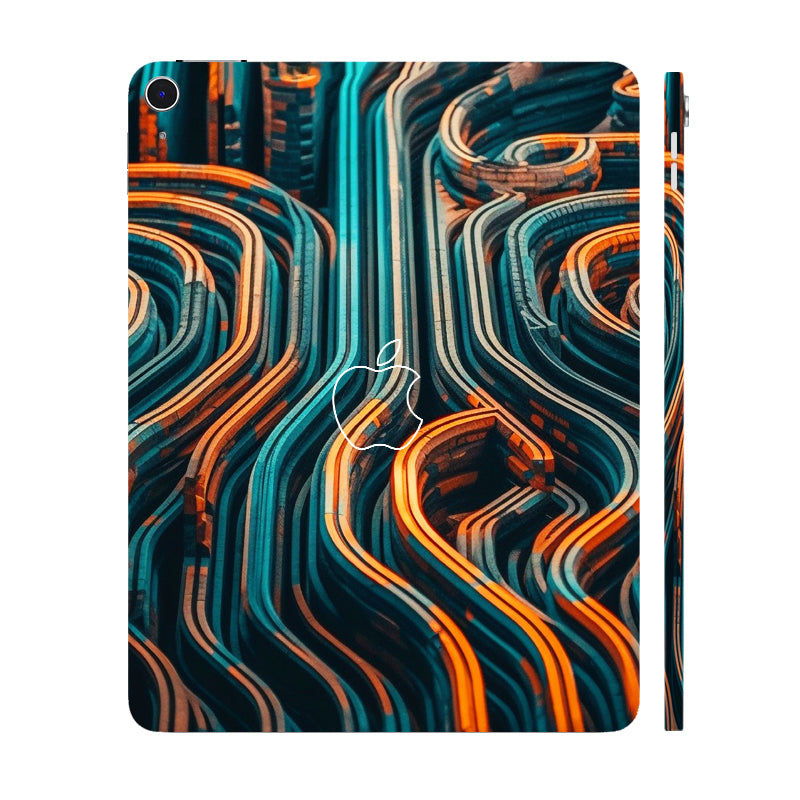 Apple iPad Air 13 M3 2025 Glowing Stripes in Modern Set Tablet Skins
