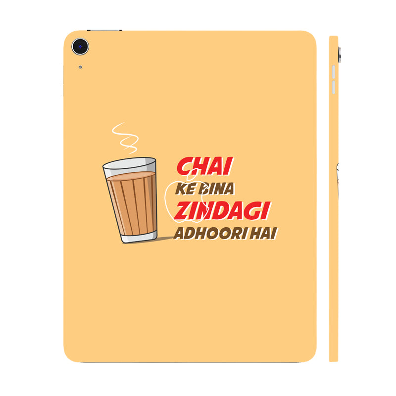 Apple iPad Air 13 M3 2025 Chai Ke Bina Zindagi Adhoori Hai Tablet Skins