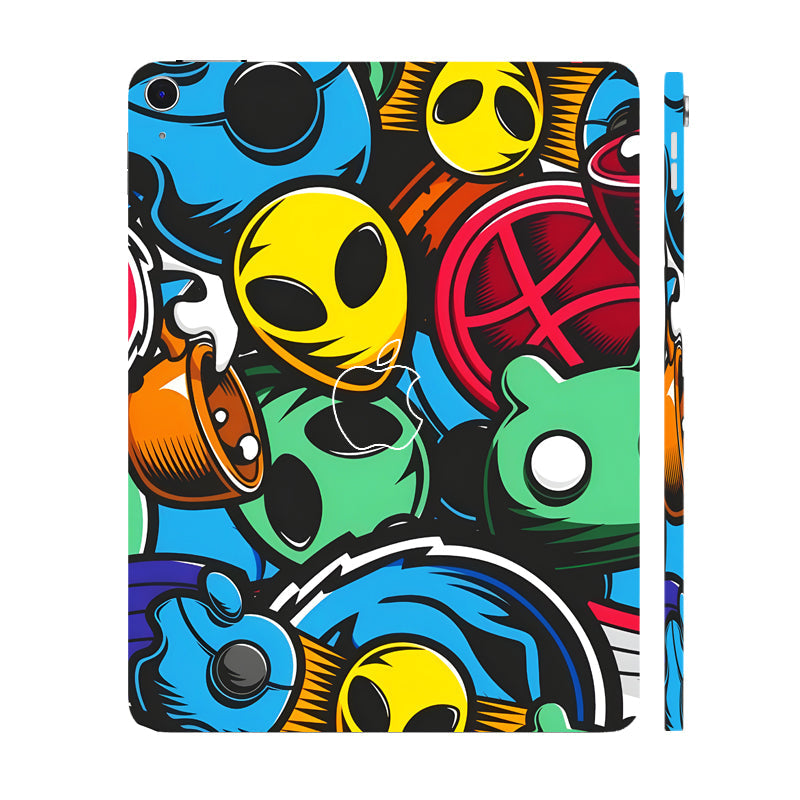Apple iPad Air 13 M3 2025 Vibrant Chaos Tablet Skins