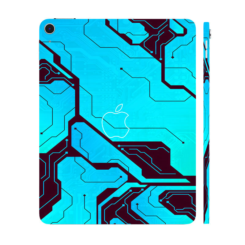 Apple iPad Air 13 M3 2025 Blue Circuit Tablet Skins
