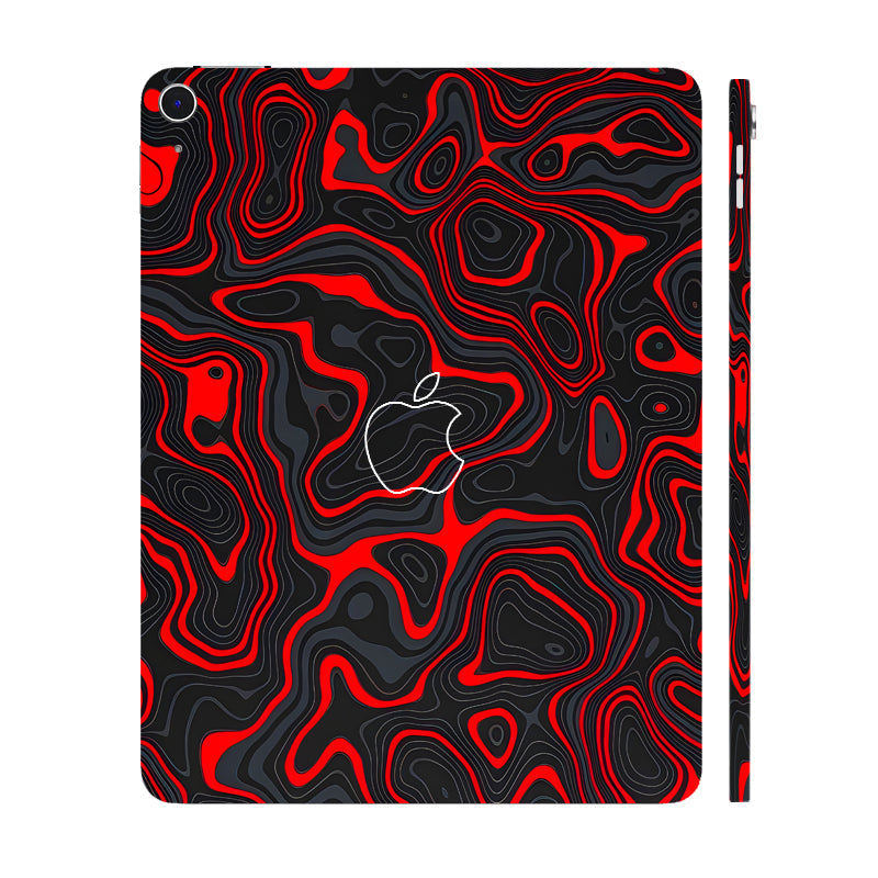 Apple iPad Air 13 M3 2025 Crimson Waves Tablet Skins
