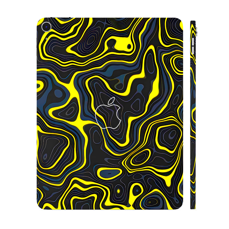 Apple iPad Air 13 M3 2025 Neon Lava Contours Tablet Skins