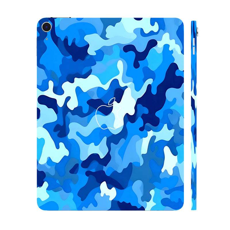 Apple iPad Air 13 M3 2025 Arctic Blue Camo Pattern Tablet Skins