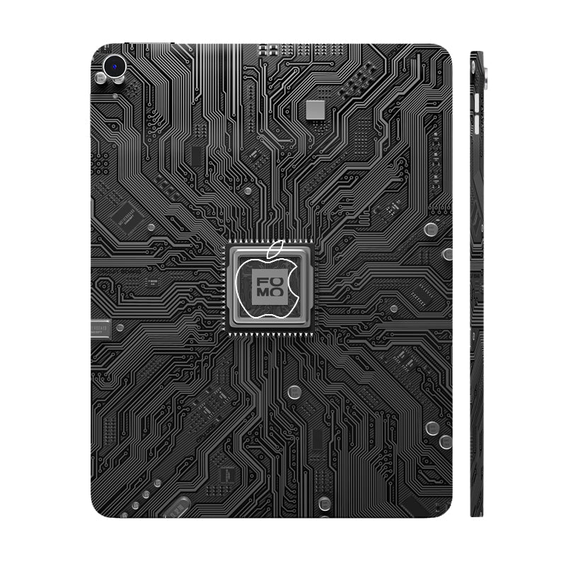 Apple iPad Air 13 M3 2025 FOMO Circuit Dark Mode Tablet Skins