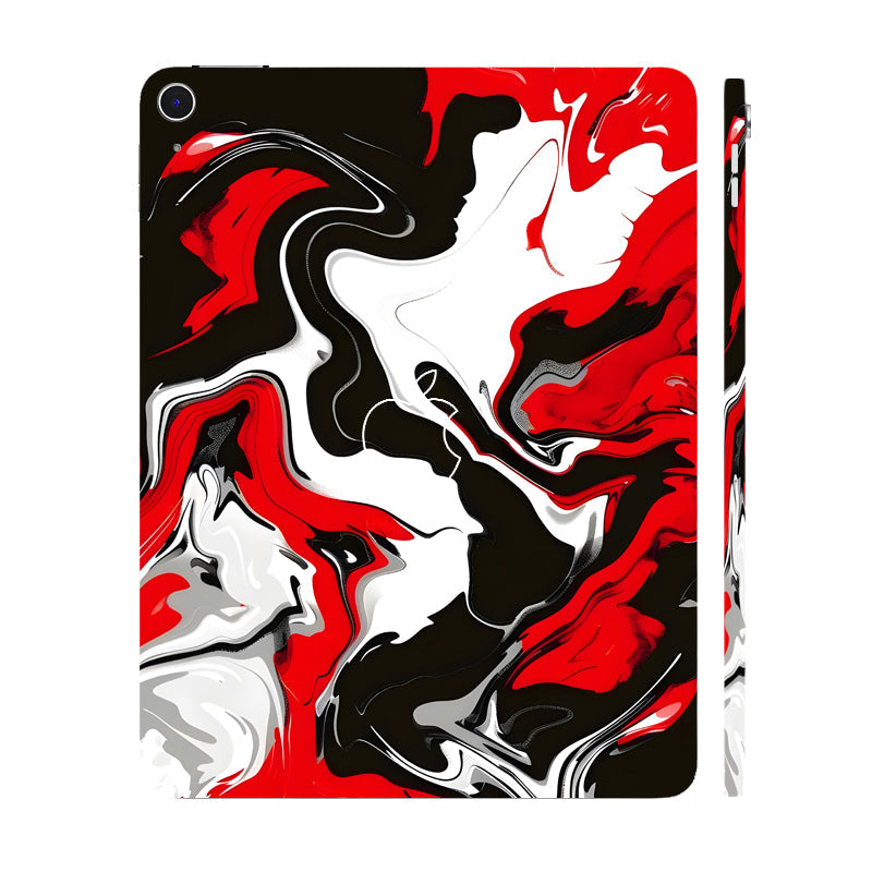 Apple iPad Air 13 M3 2025 Dynamic Red Splash Tablet Skins