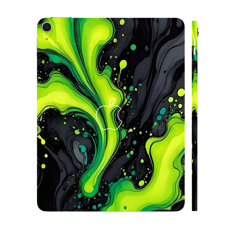 Apple iPad Air 13 M3 2025 Electric Lime Ripple Tablet Skins