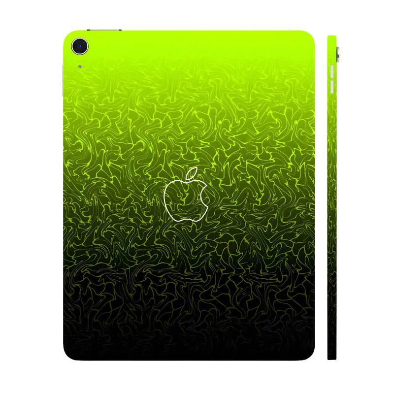 Apple iPad Air 13 M3 2025 Lime Yellow to Black Gradient Tablet Skins