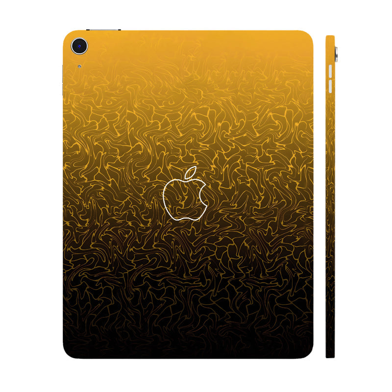 Apple iPad Air 13 M3 2025 Orange to Black Gradient Tablet Skins