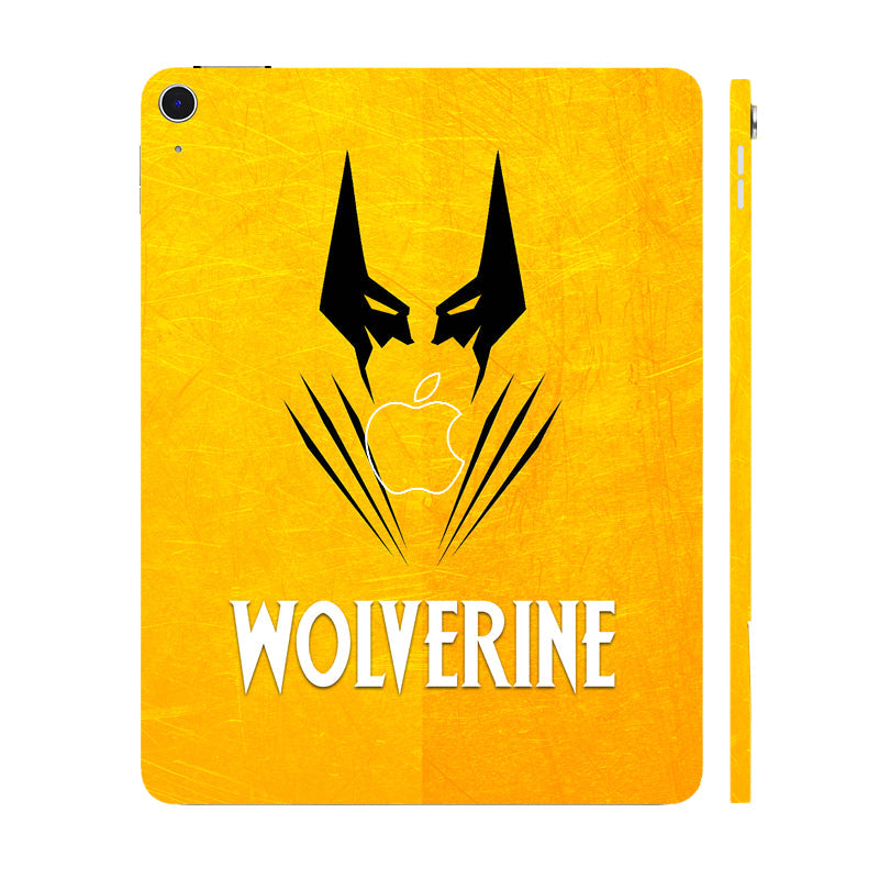 Apple iPad Air 13 M3 2025 Wolverine with Yellow Background Movies Tablet Skins
