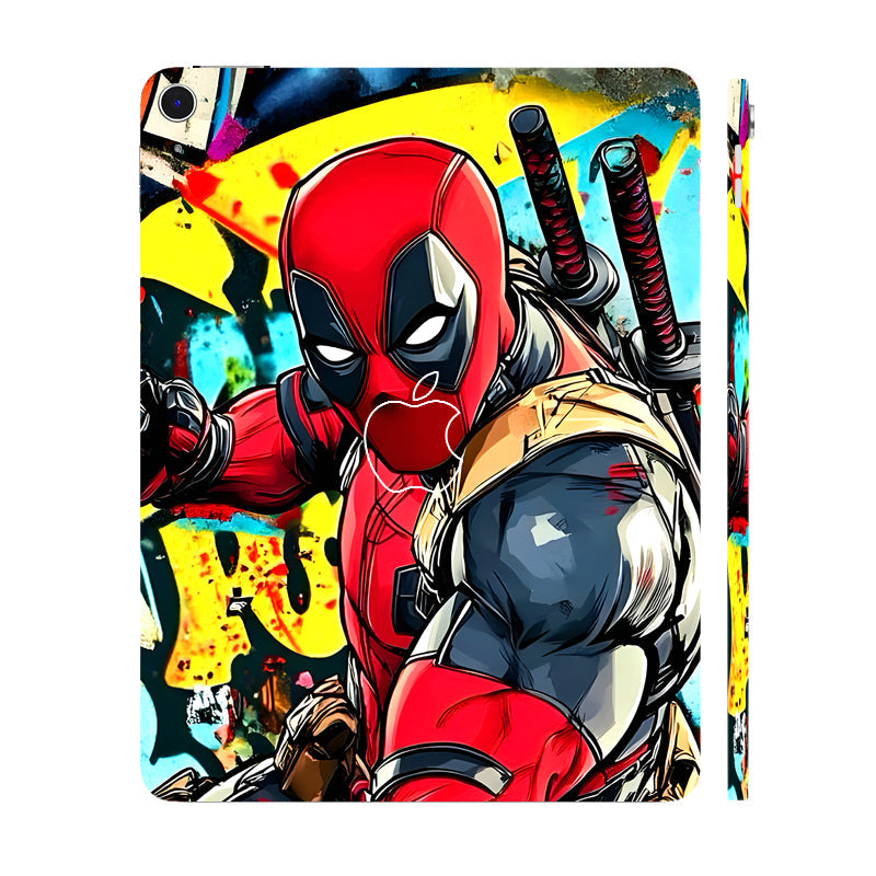 Apple iPad Air 13 M3 2025 Deadpool Graffiti Style Movies Tablet Skins