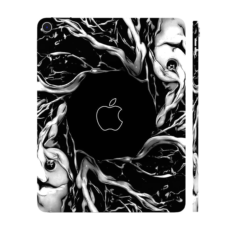 Apple iPad Air 13 M3 2025 Spiderman Web Black Movies Tablet Skins