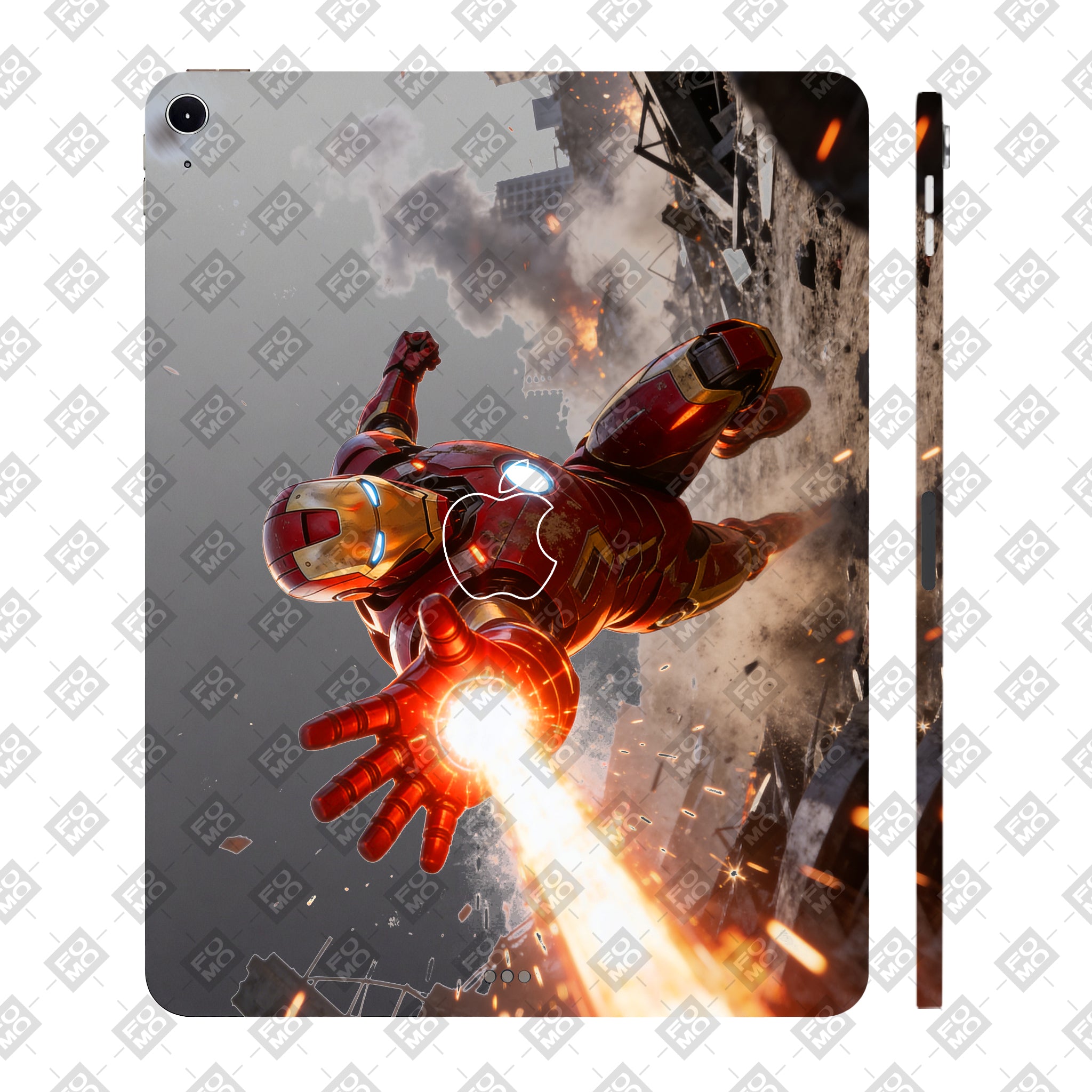 Apple iPad Air 13 M3 2025 Transparent Iron Fist Tablet Skin