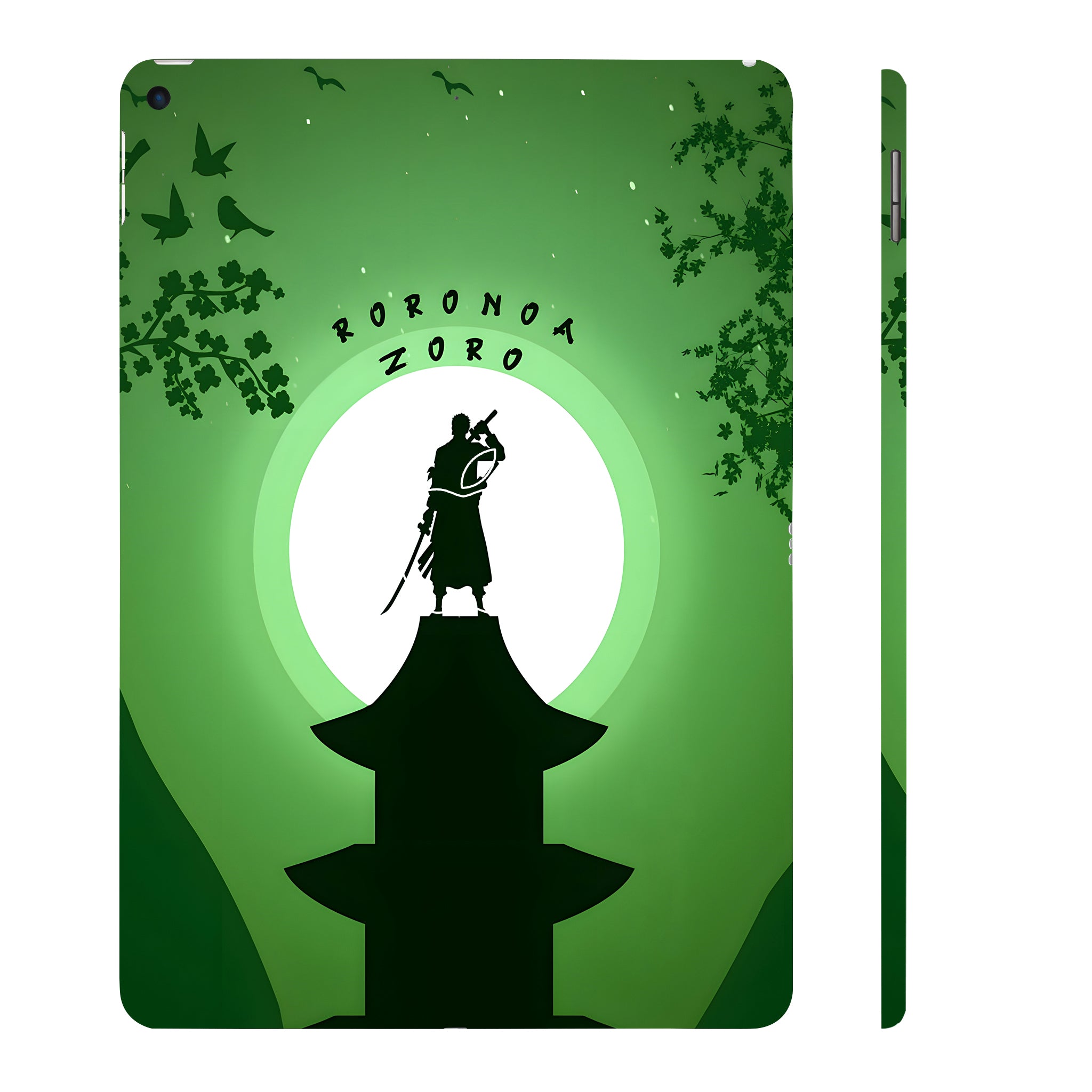 Apple iPad Air 3 2019 Roronoa Zoro Silhouette Anime Tablet Skins